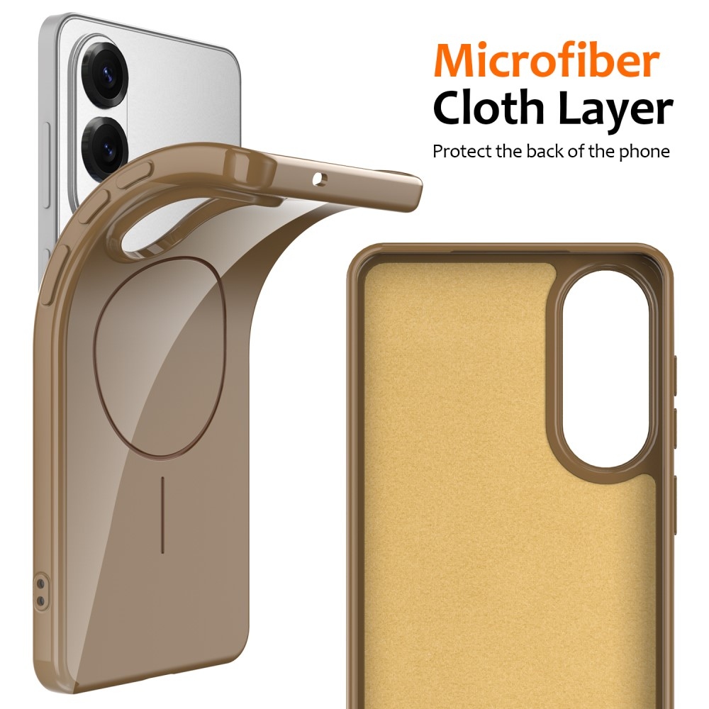 MagSafe zselés tok Samsung Galaxy S25 Edge készülékhez - arany színben