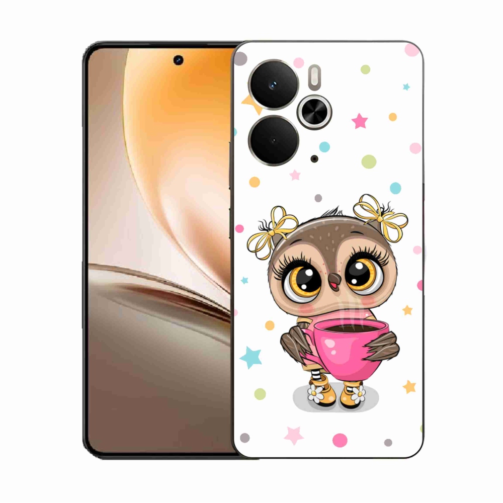 Gél borító mmCase a Realme 14 5G/14T 5G készülékhez - rajzfilm bagoly