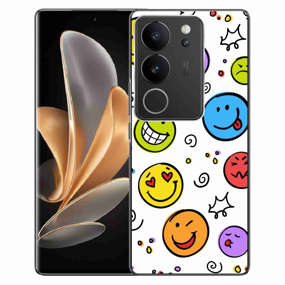 Gél borító mmCase a Vivo V29 5G készülékhez - smiley-k