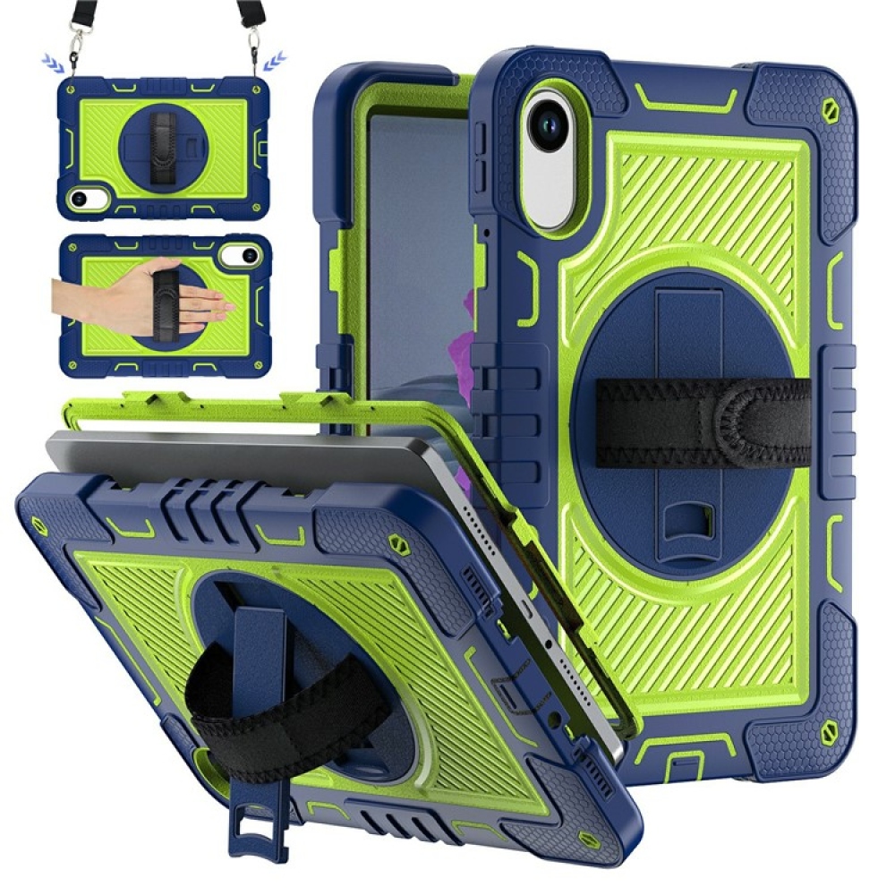 Strape tartós borító kézi fogantyúval és pánttal Xiaomi Redmi Pad 2 - kék/zöld