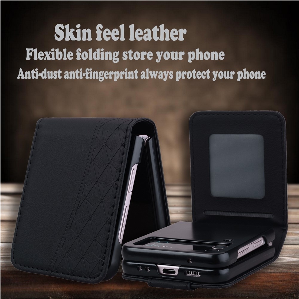 Gridy könyvtáska Samsung Galaxy Z Flip7 5G készülékhez - fekete