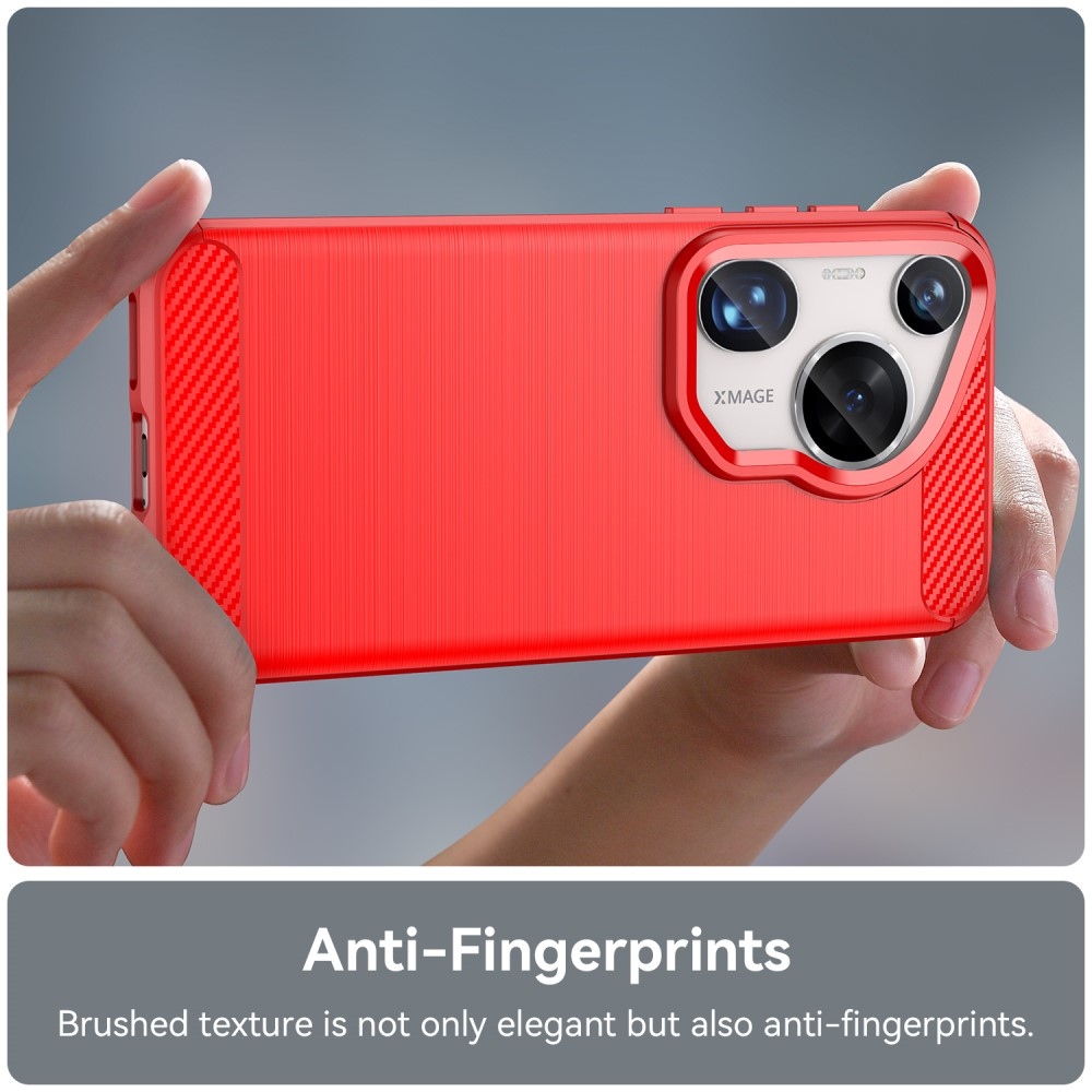 Szénálló zselés tok a Huawei Pura 70 Ultra számára - piros