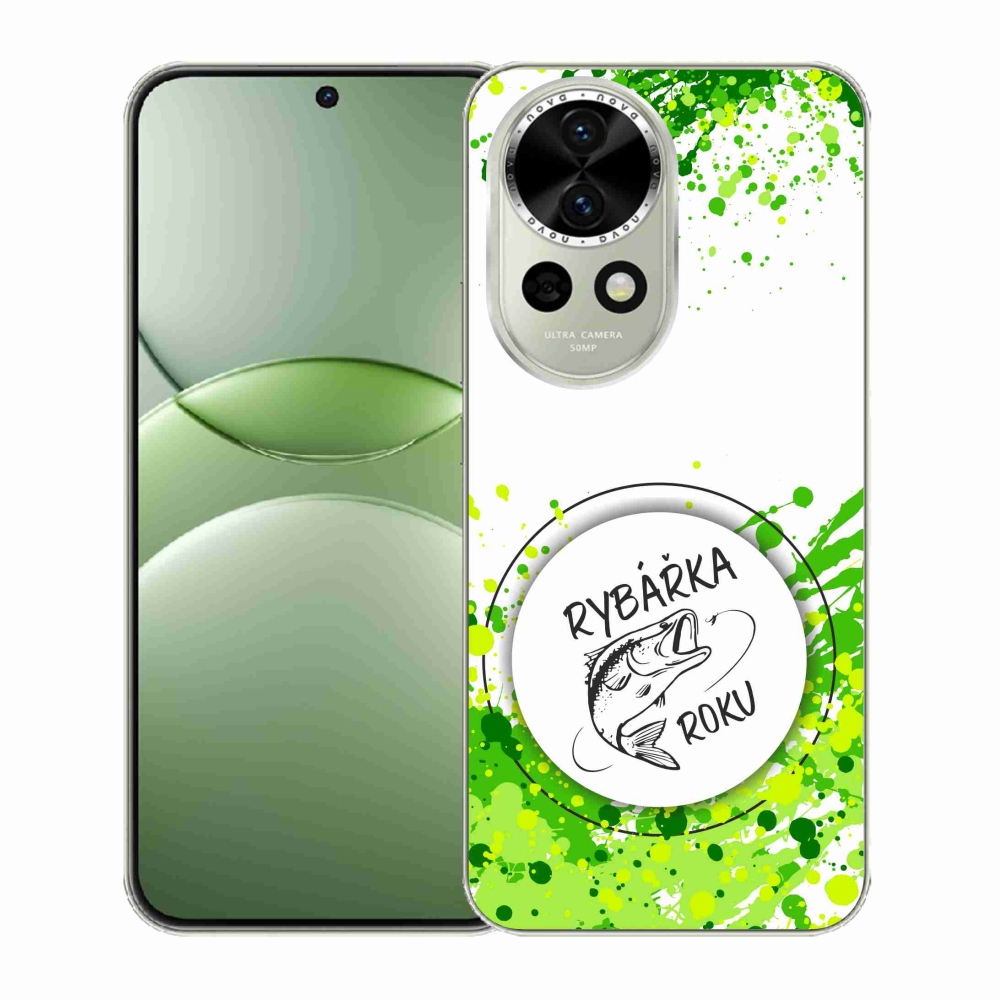 Gél borító mmCase a Huawei Nova 13 5G-n - az év horgásza fehér háttérrel