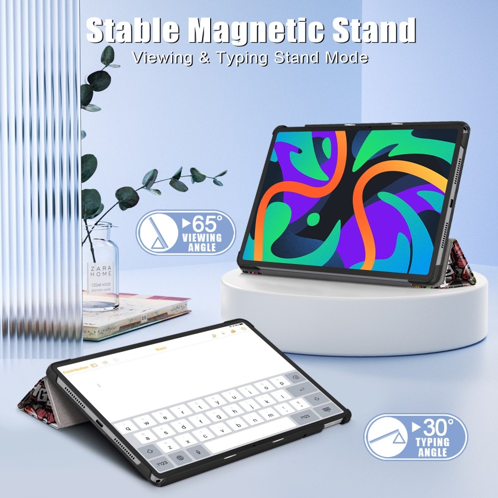 Patte intelligens záró tok Lenovo Tab M11/Tab K11 - graffiti