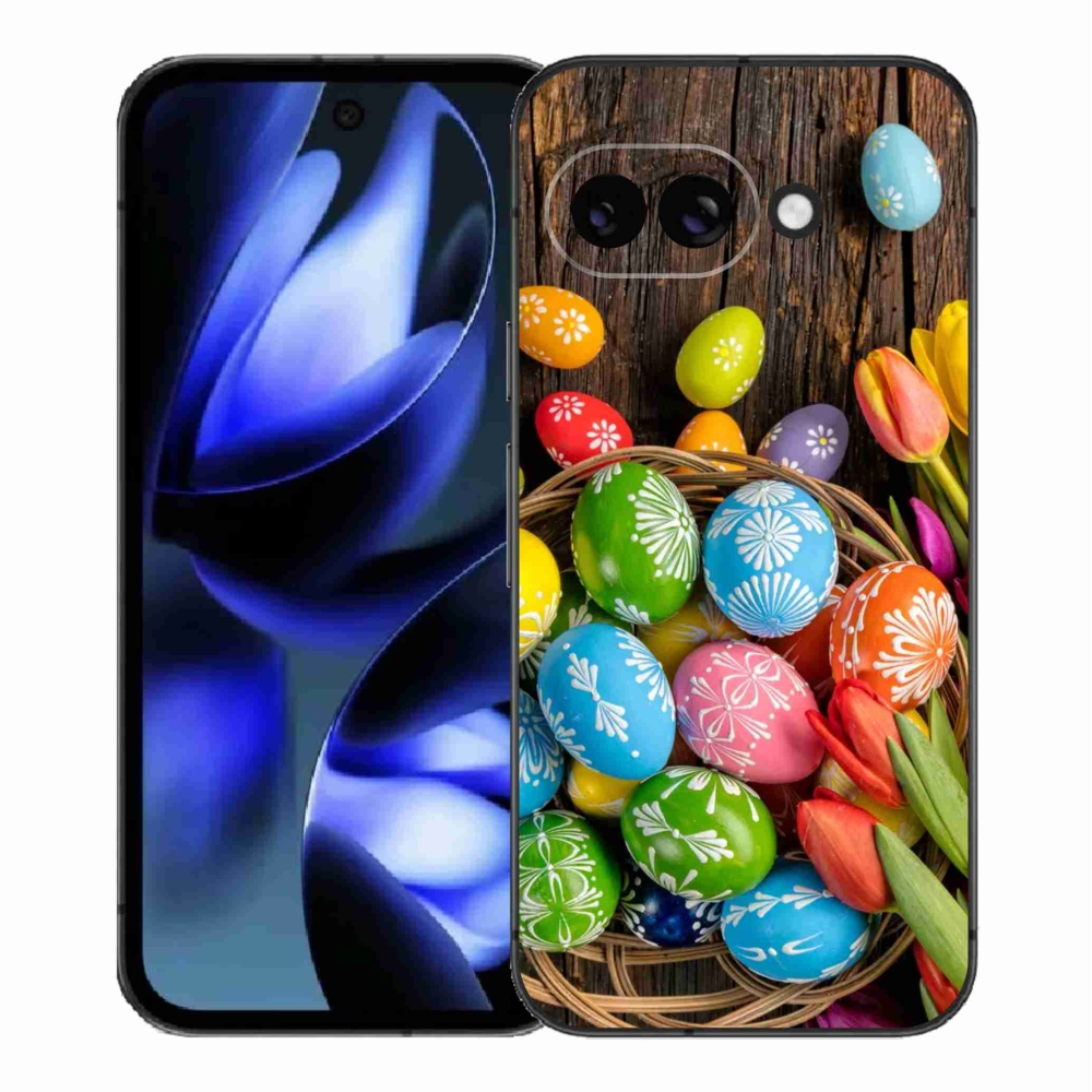 Gél borítás mmCase a Google Pixel 9a számára - Húsvéti tojások
