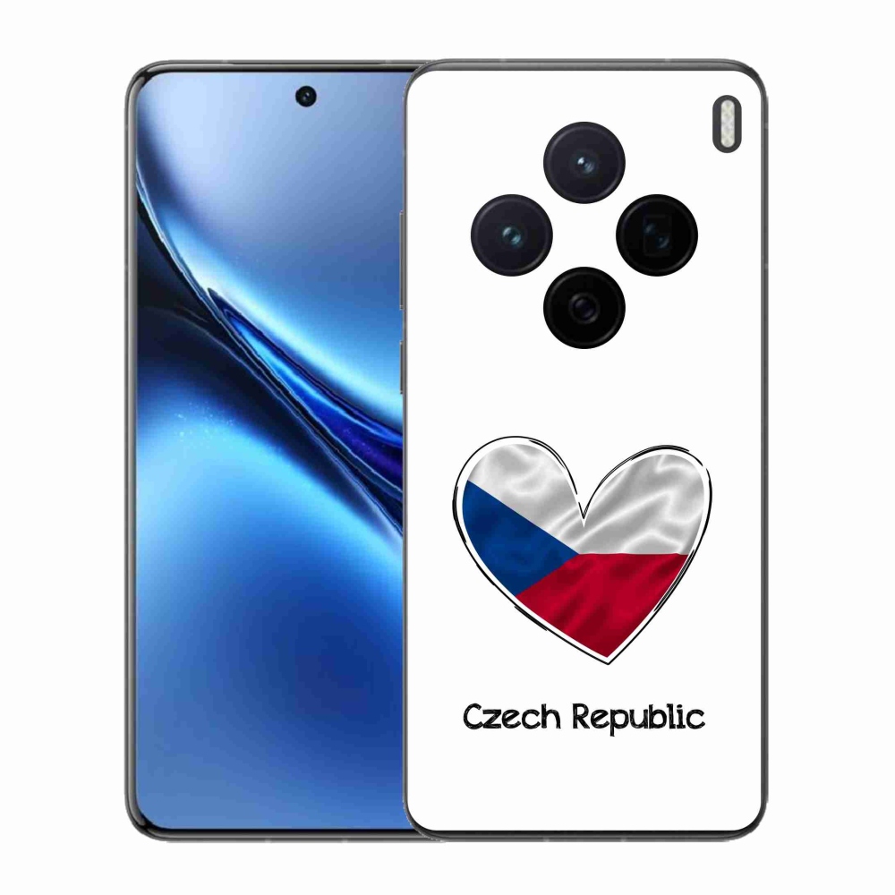 Gél borító mmCase Vivo X200 5G - szív zászló fehér háttérrel