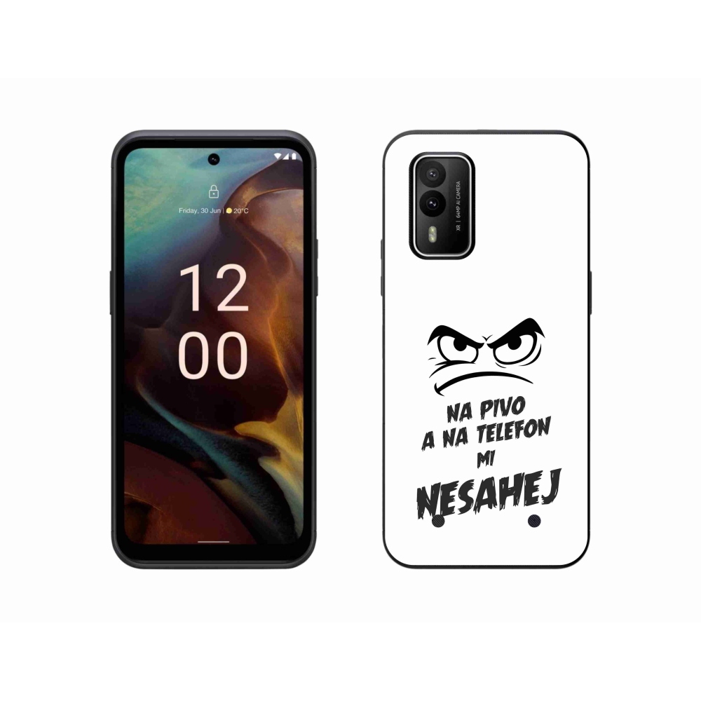 Gél borítás mmCase a Nokia XR21 készülékhez - sör motívum 2 fehér háttér