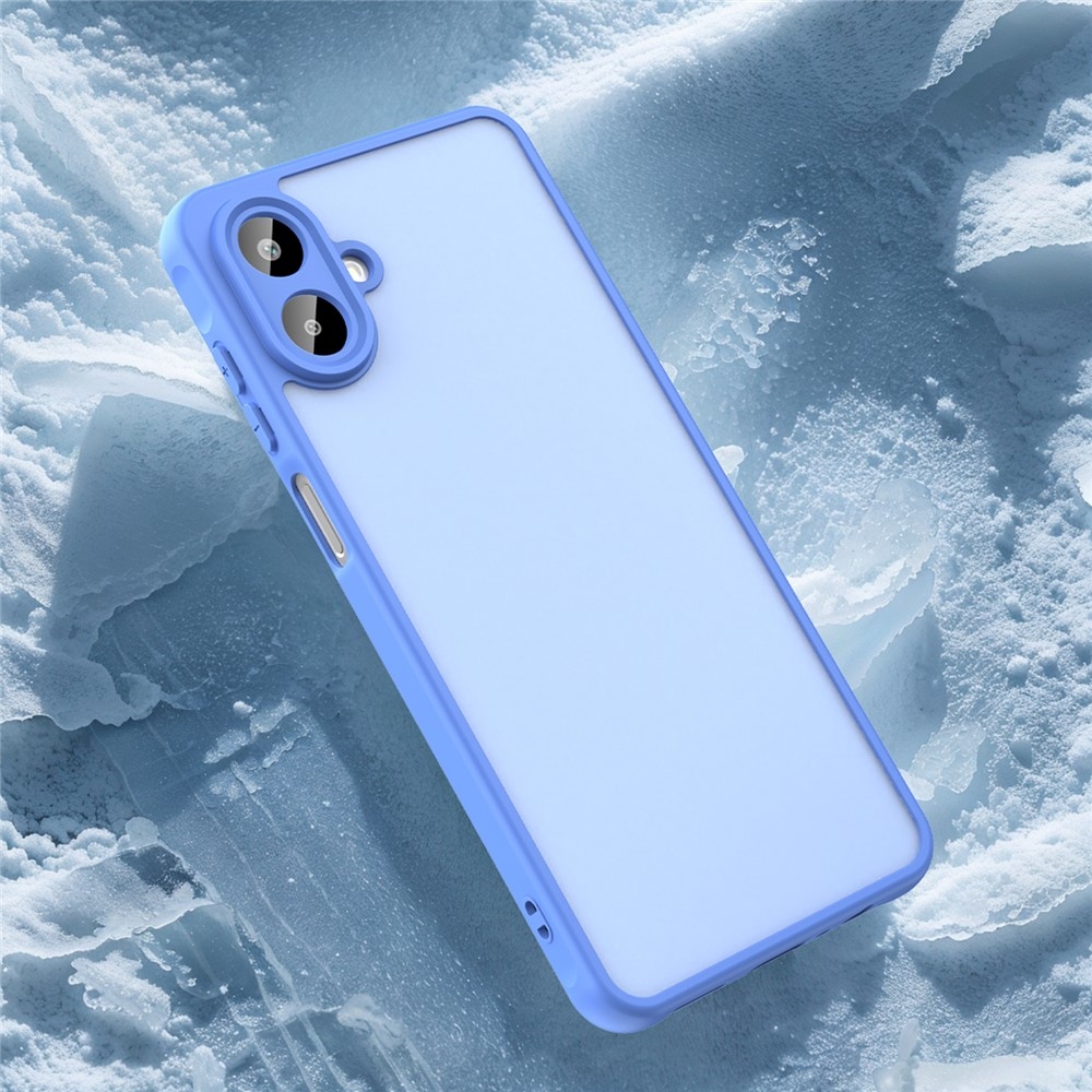 Gél tok kemény hátlappal a Samsung Galaxy A07 4G készülékhez - világoskék színben