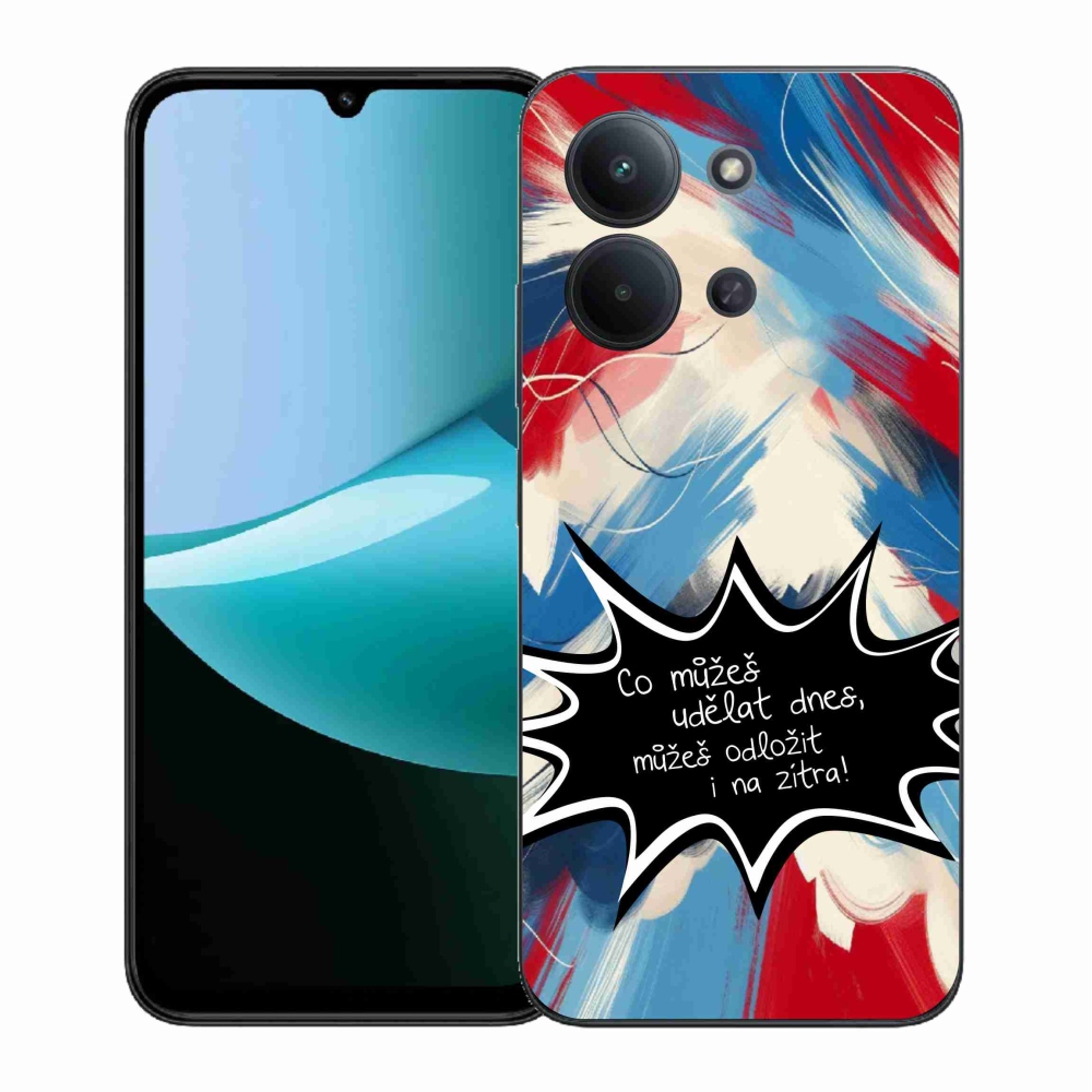 Gél borító mmCase a Xiaomi Redmi 15C 4G (171mm)/Poco C85 4G (171mm) - vicces szöveg 9 fekete háttérrel