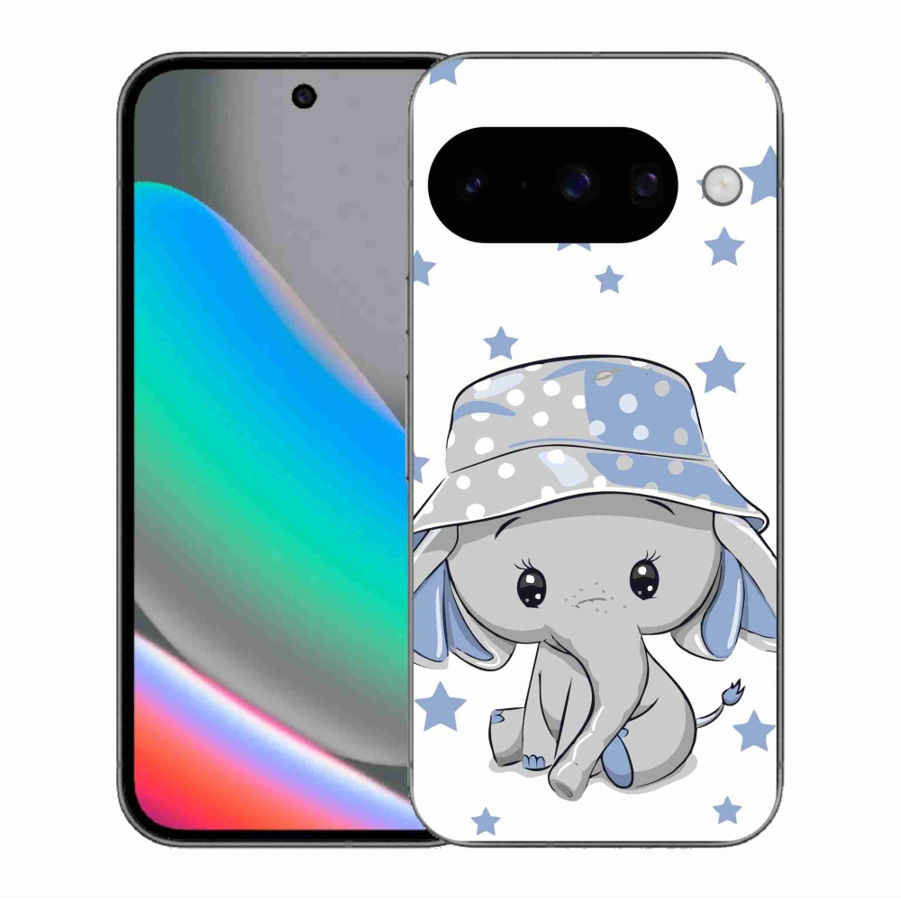 Zselés borítás mmCase a Google Pixel 10 készülékhez - kék elefánt