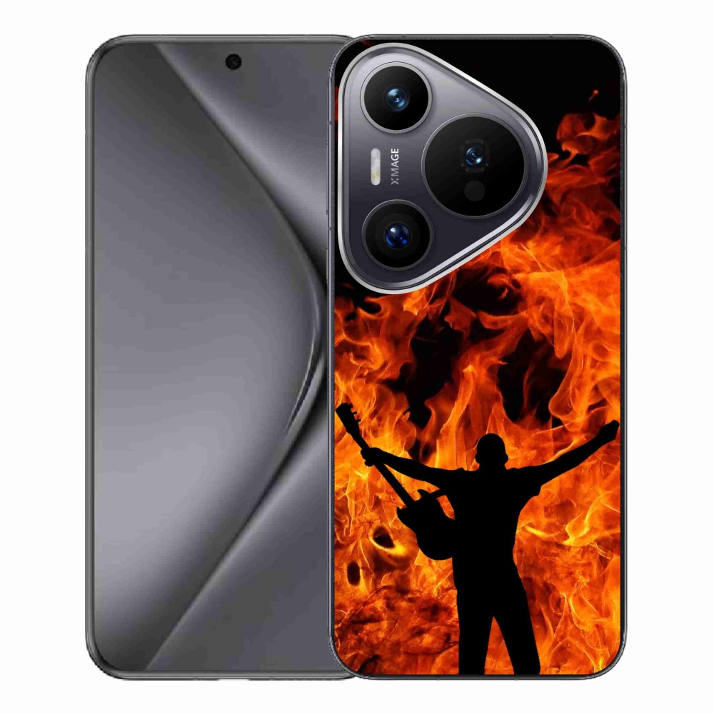 Gél borítás mmCase a Huawei Pura 70 Pro - zenész és tűz