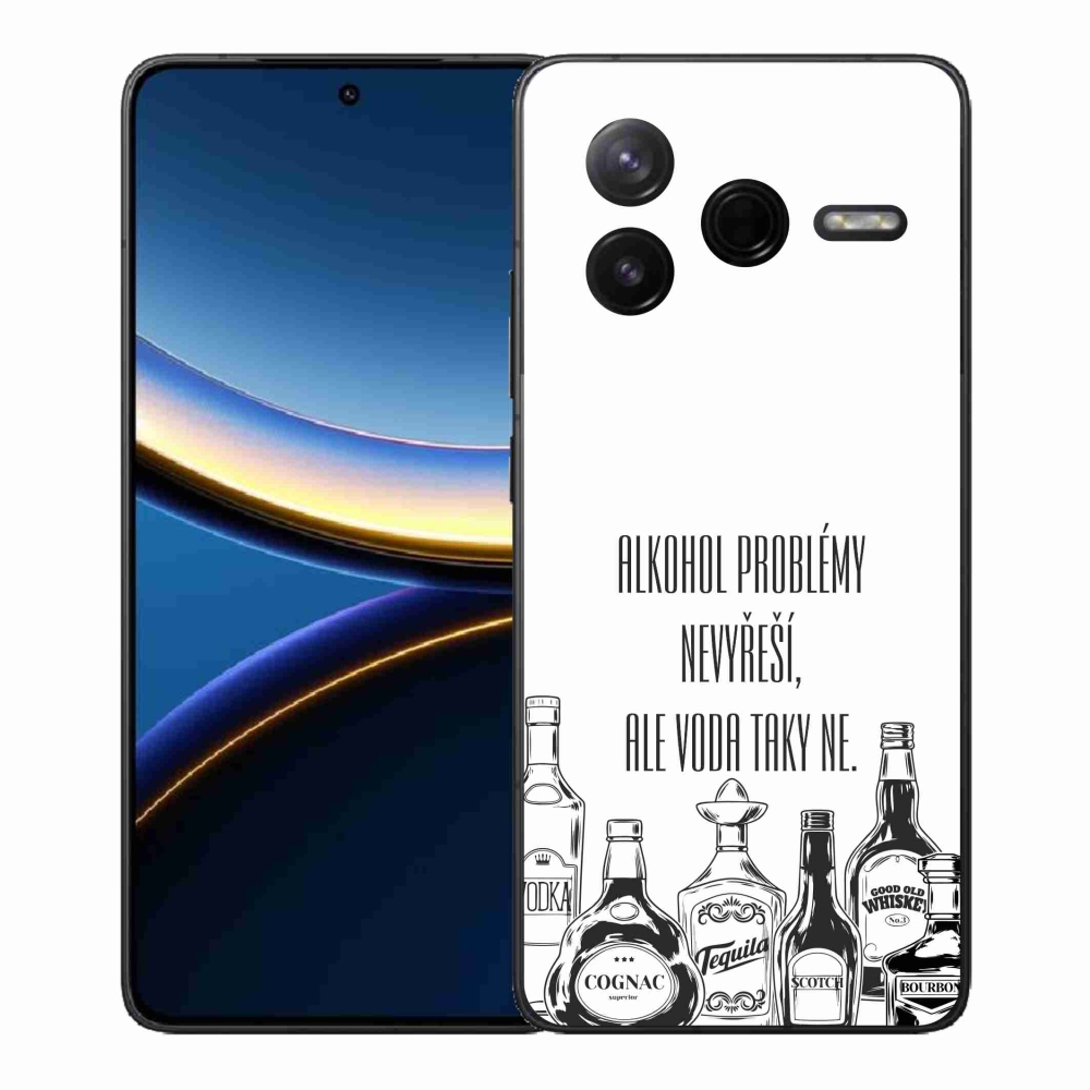 Gél borító mmCase a Xiaomi Poco F7 Pro számára - vicces szöveg fehér háttérrel