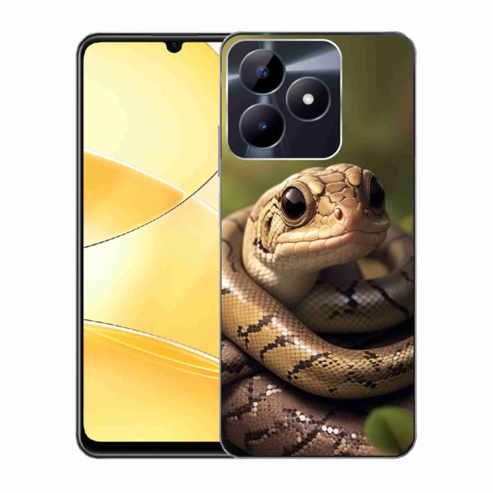 Zselés borító mmCase a Realme C51/C53 készülékhez - kígyó 1