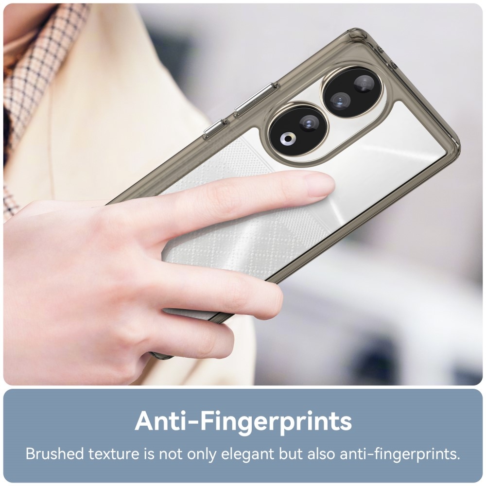 Gél tok fix hátlappal Honor 90 készülékhez - szürke