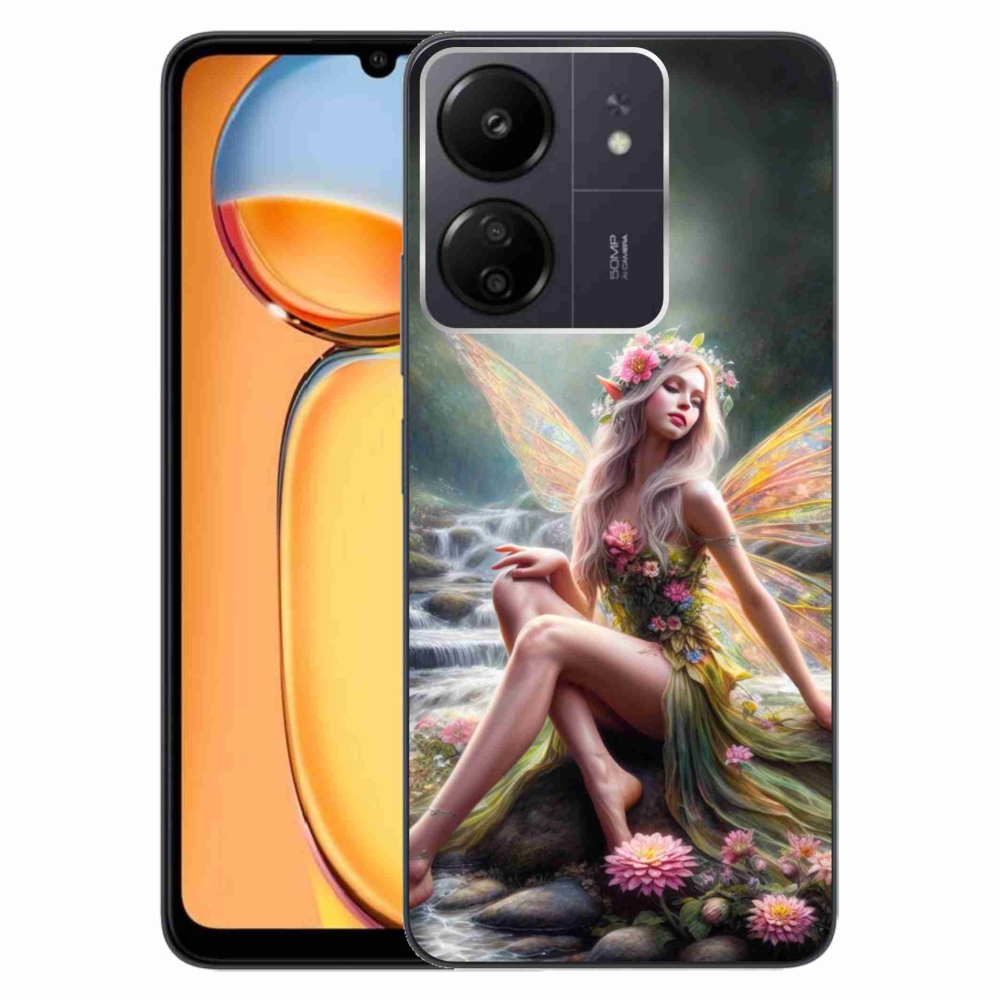 Gél borítás mmCase a Xiaomi Poco C65/Redmi 13C - pillangó nő 1