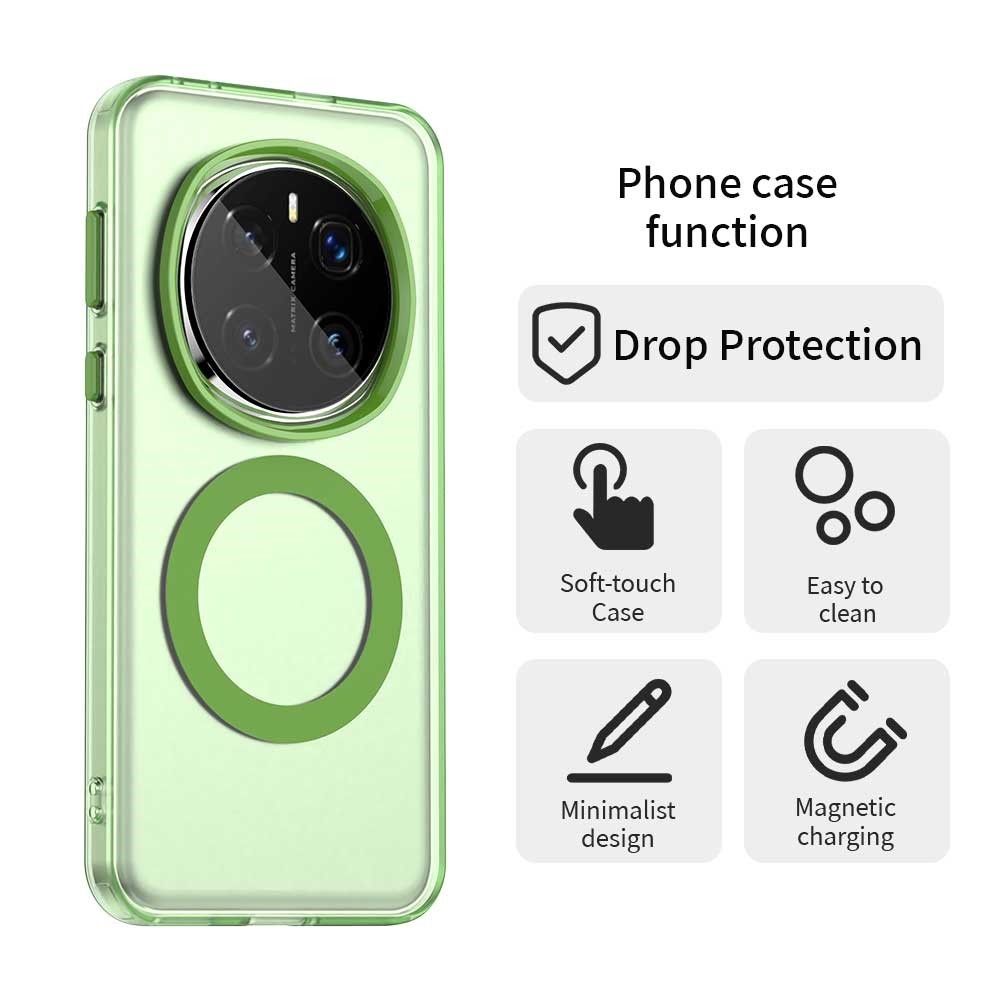 Candy zselés tok MagSafe-val a Honor Magic 7 Pro 5G készülékhez - zöld
