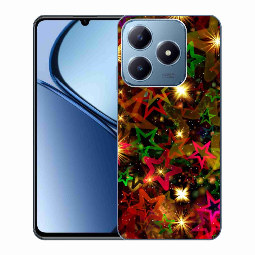 Gél borítás mmCase a Realme C63 készülékhez - színes csillagok