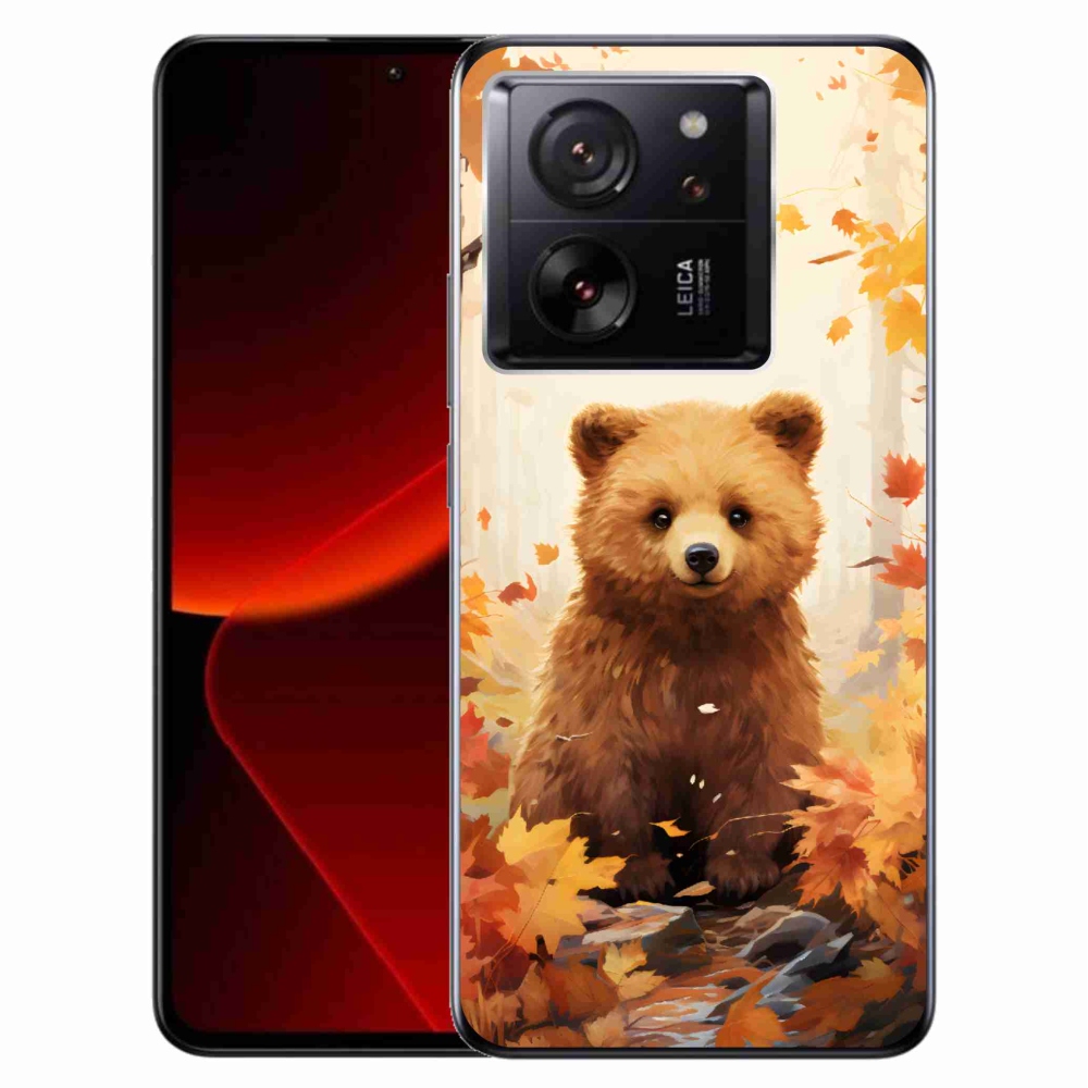 Gél borítás mmCase a Xiaomi 13T/13T Pro számára - medve az erdőben