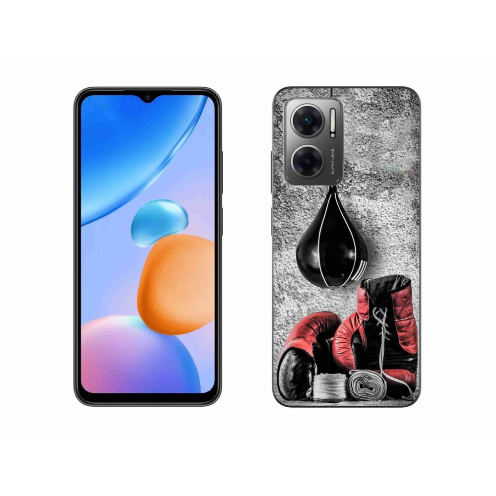 Gélburkolat mmCase a Xiaomi Redmi 10 5G számára - bokszzsák és kesztyűk
