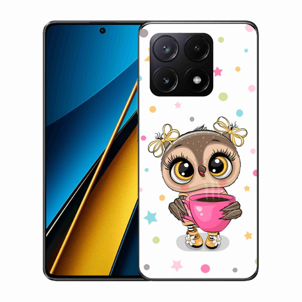 Gél borítás mmCase a Xiaomi Poco X6 Pro 5G számára - rajzfilm bagoly