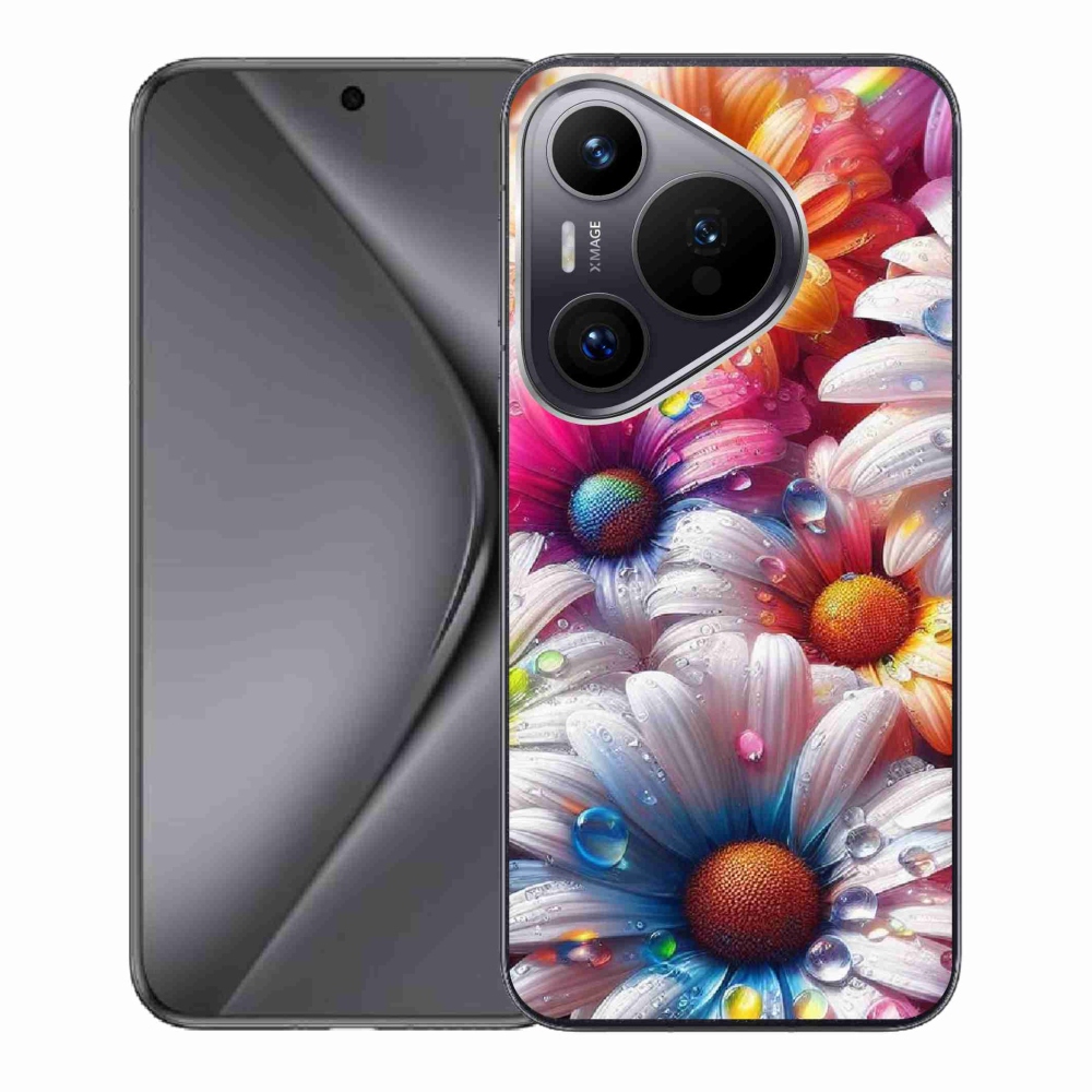 Gél borító mmCase a Huawei Pura 70 készülékhez - színes margaréták