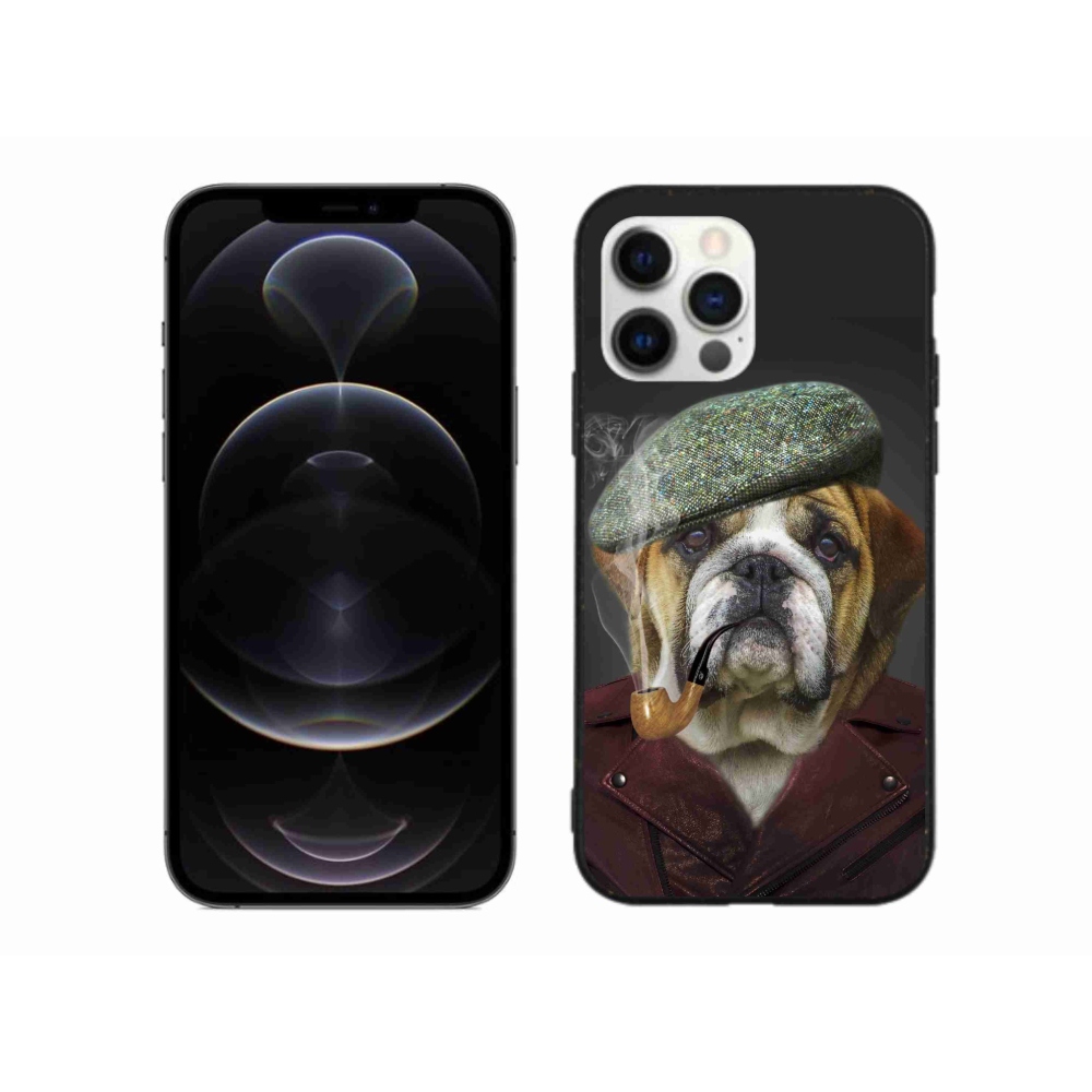 Zselés borítás mmCase iPhone 12 Pro Max készülékhez - kutya csővel