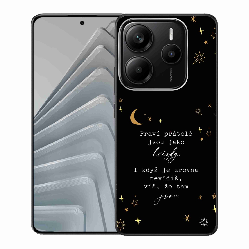 Gél borító mmCase a Xiaomi Redmi Note 14 5G - Idézet 6 fekete háttérrel