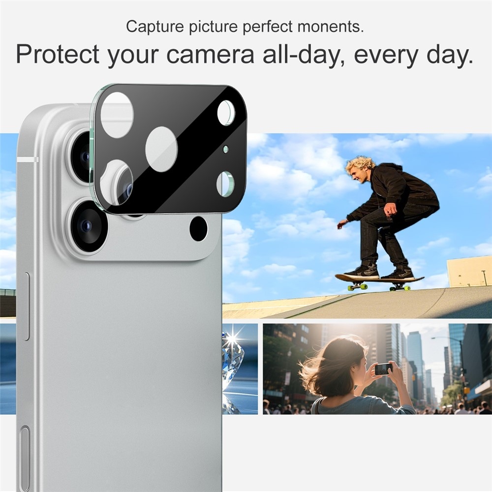 IMK kamera lencse üveg iPhone 17 Pro Max készülékhez - fekete