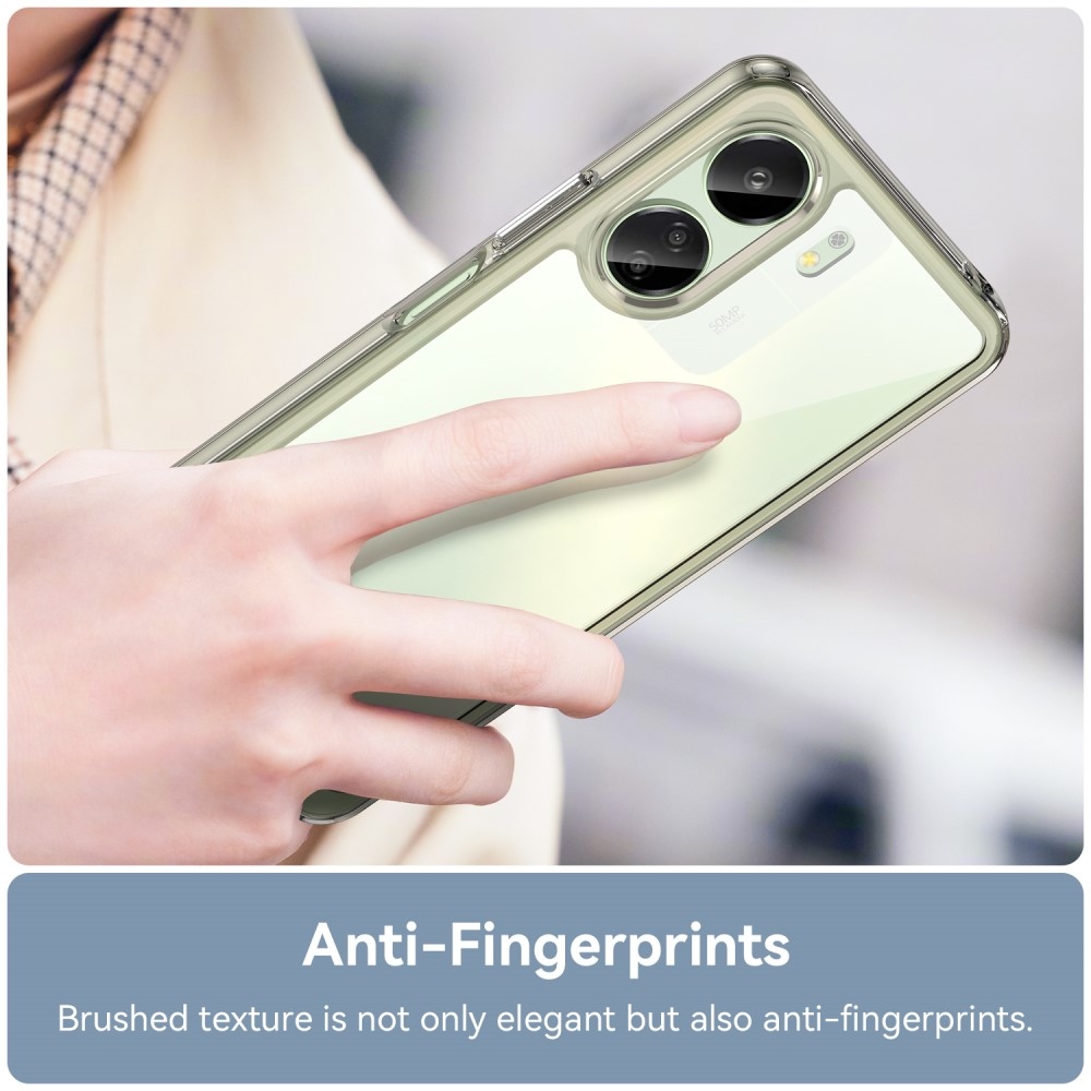 Gél tok rögzített hátlappal Xiaomi Poco C65/Redmi 13C - szürke