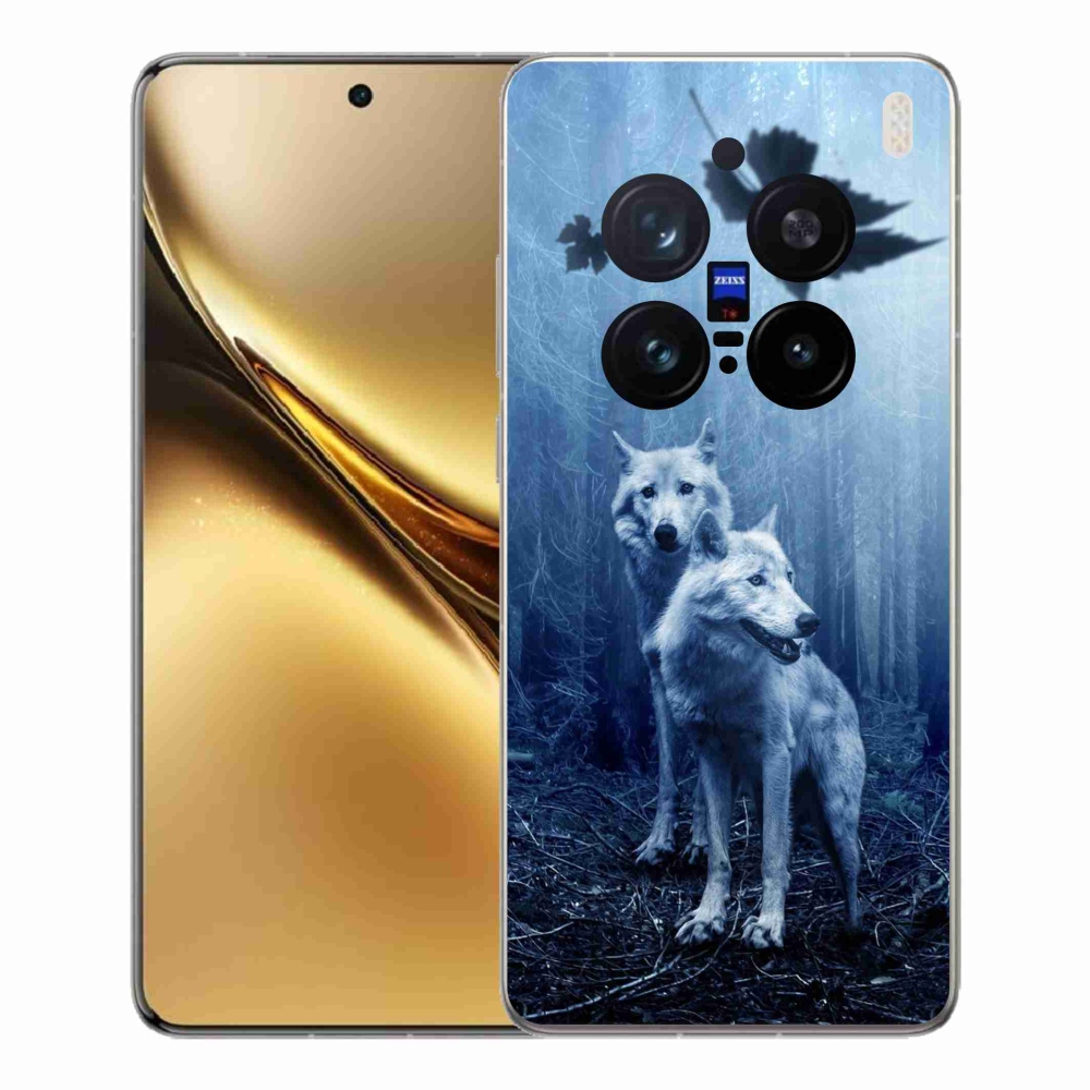 Zselés borítás mmCase a Vivo X200 Pro 5G-hez - farkasok az erdőben