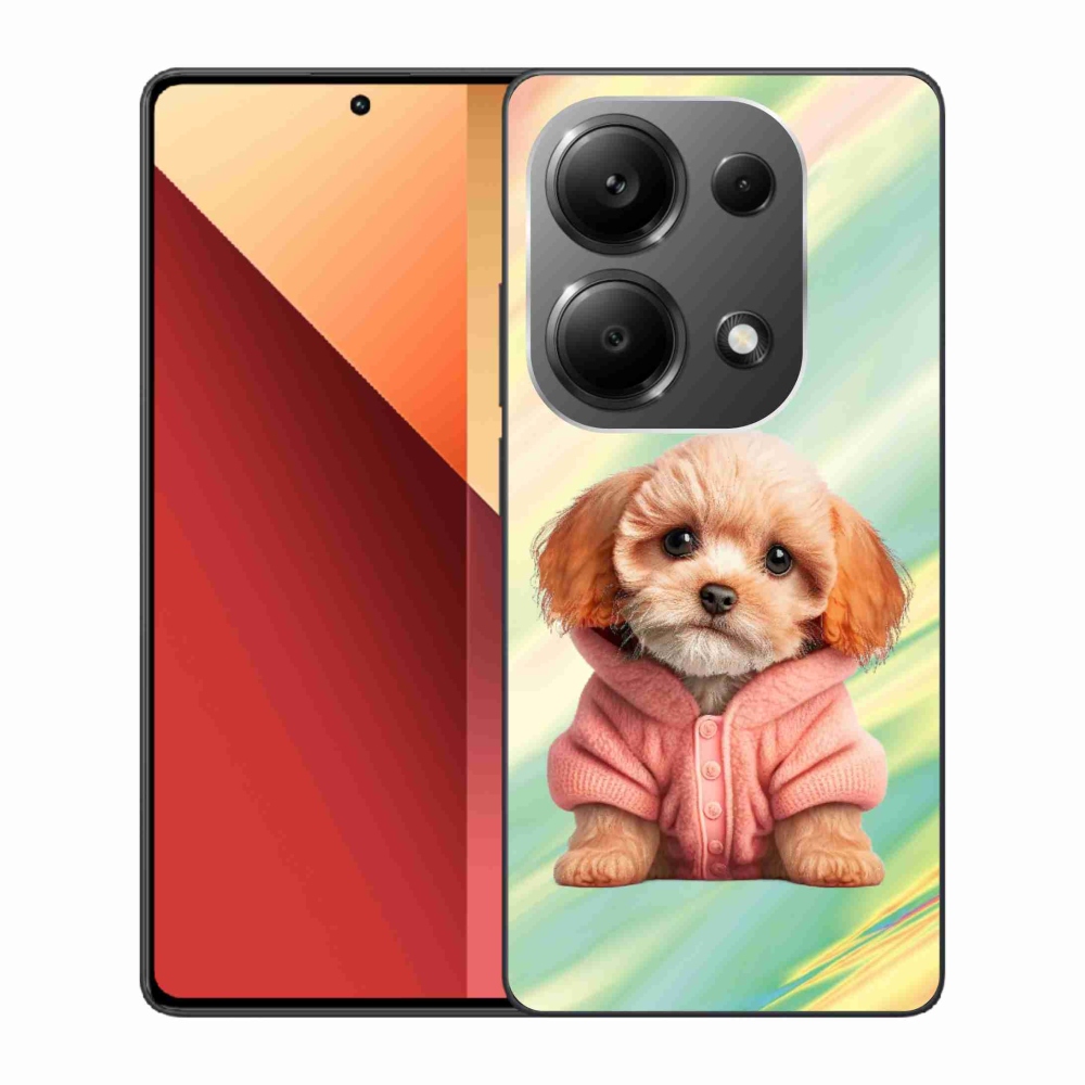 Gél borítás mmCase a Xiaomi Redmi Note 13 Pro 4G/Poco M6 Pro - pulóveres kölyökkutyakölyökhöz