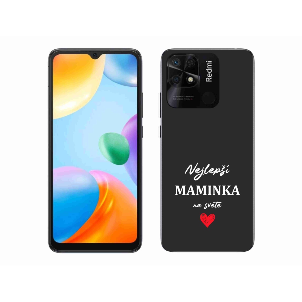 Gél borító mmCase a Xiaomi Redmi 10C - legjobb anya 1 fekete háttérrel