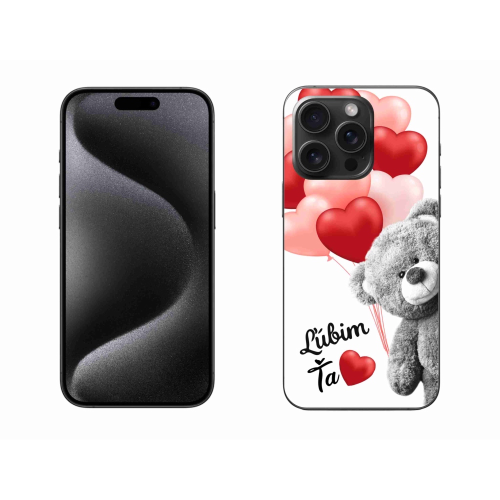 Gél tok mmCase iPhone 15 Pro Max készülékhez - I love you en
