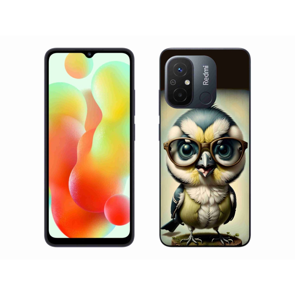 Gél borítás mmCase a Xiaomi Redmi 12C-hez - kölyök szemüveggel