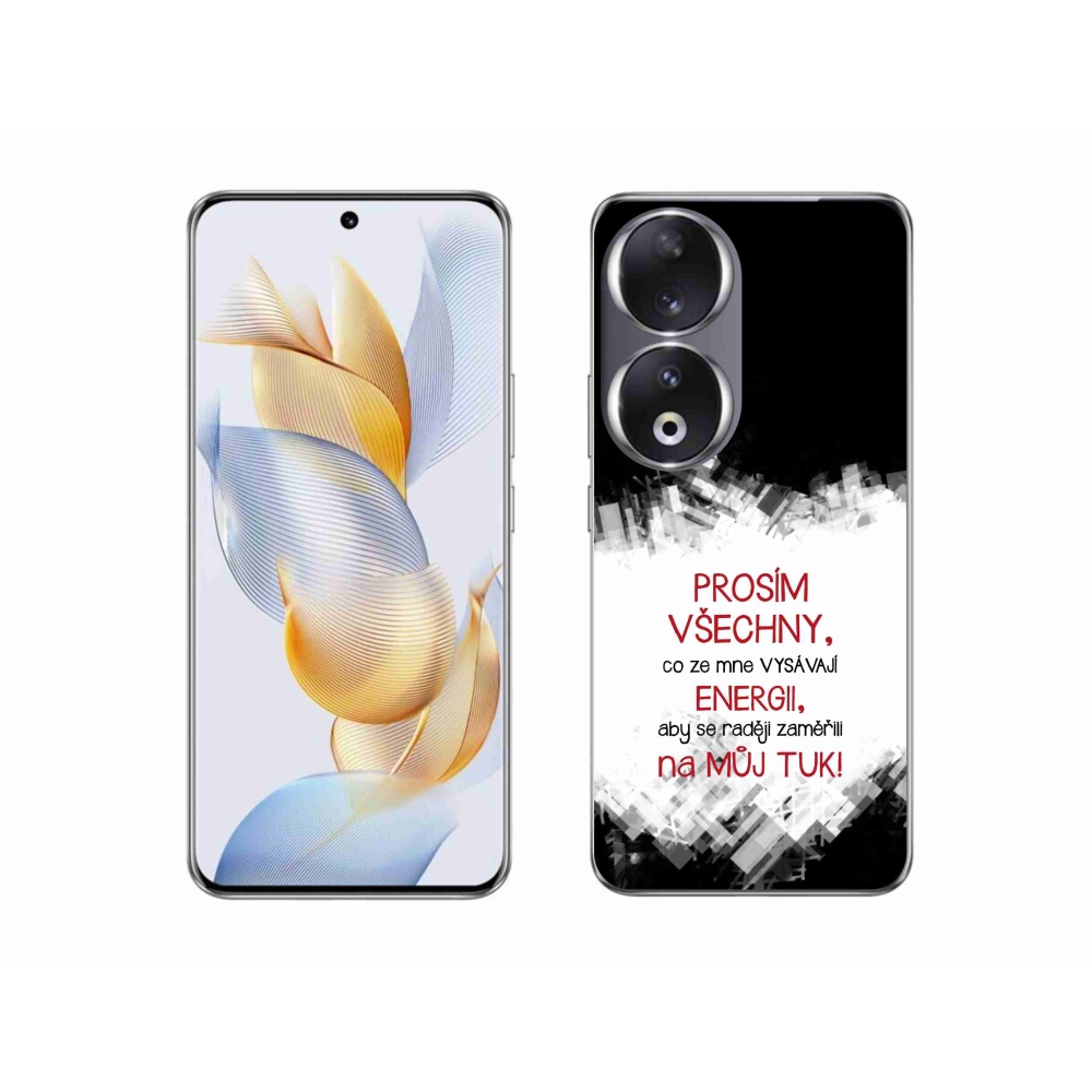 Zselés borító mmCase a Honor 90-hez - vicces szöveg 1 piros