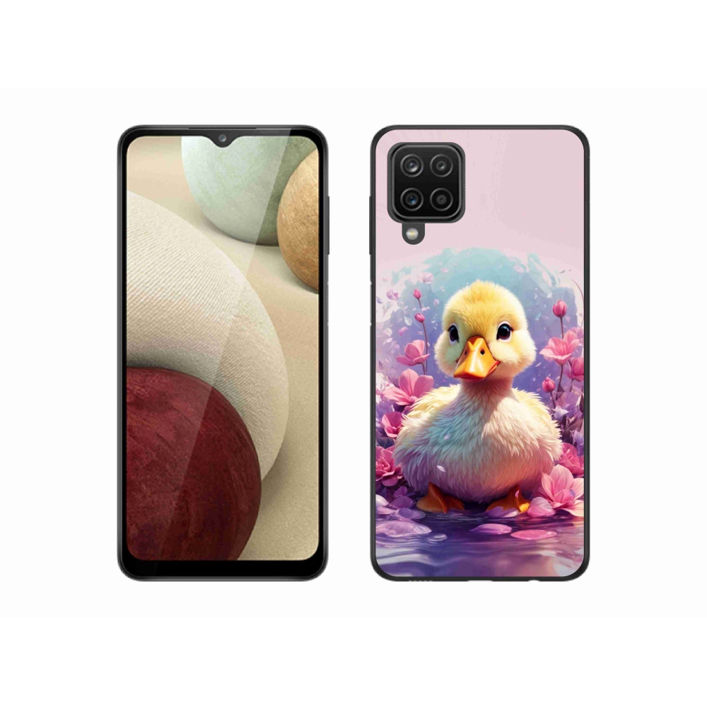 Zselés borítás mmCase Samsung Galaxy A12 készülékhez - kacsa