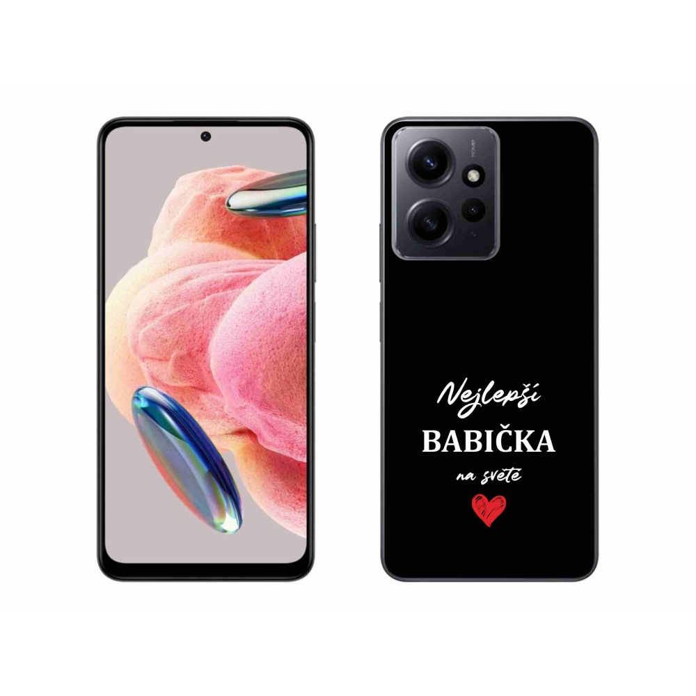 Gél borító mmCase a Xiaomi Redmi Note 12 4G - a legjobb nagymama 1 fekete háttérrel