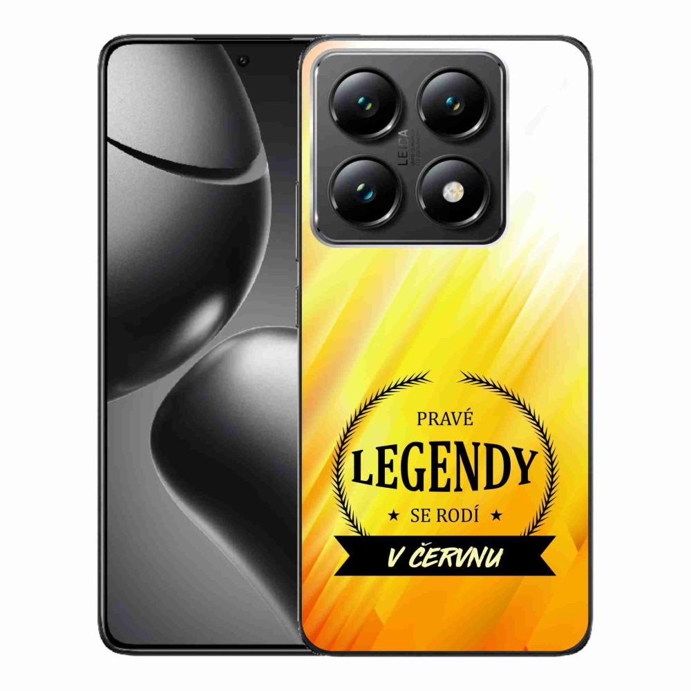 Gél borító mmCase a Xiaomi 14T Pro - Június legendái sárga háttérrel