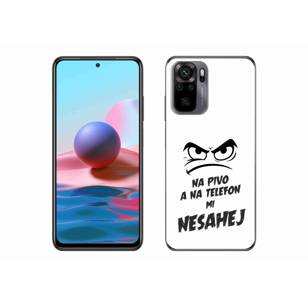 Gél borítás mmCase a Xiaomi Redmi Note 10 4G - sör motívum 2 fehér háttérrel