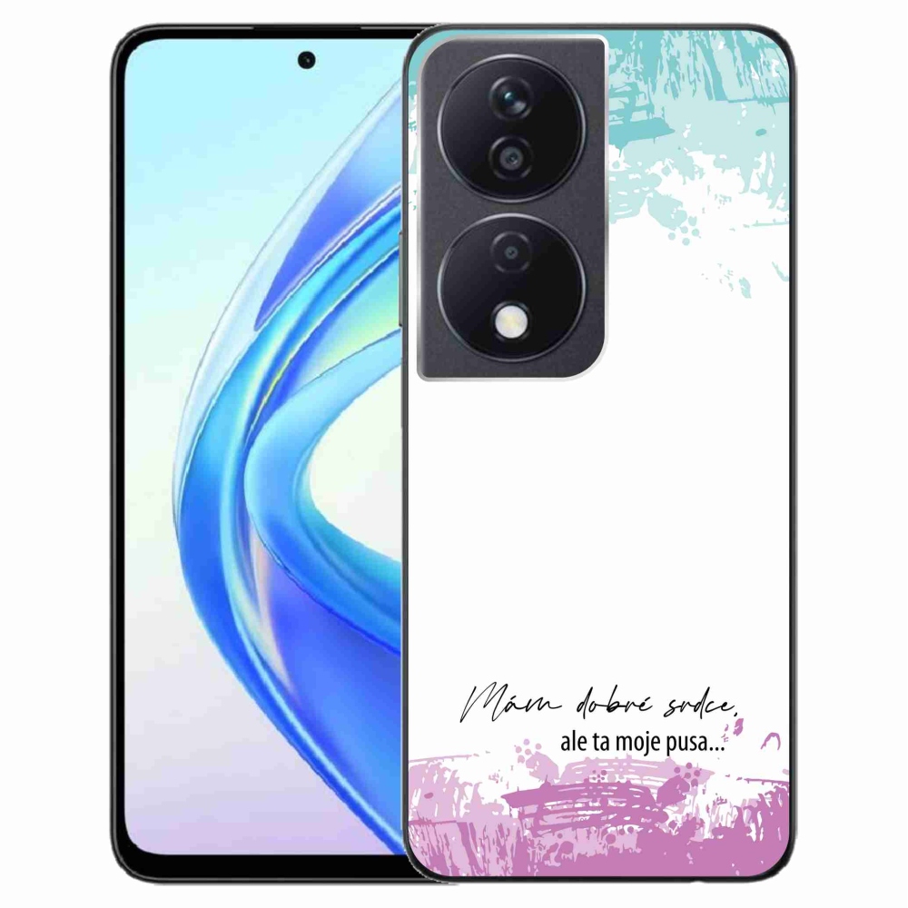 Gél borító mmCase a Honor X7b/Honor 90 Smart készülékhez - vicces szöveg 3 fehér háttérrel