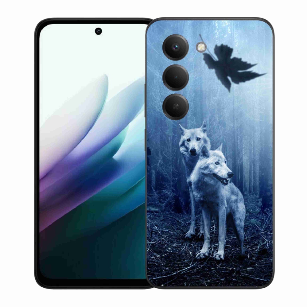 Zselés borítás mmCase a Xiaomi Redmi 15 4G/5G (171mm) - farkasok az erdőben