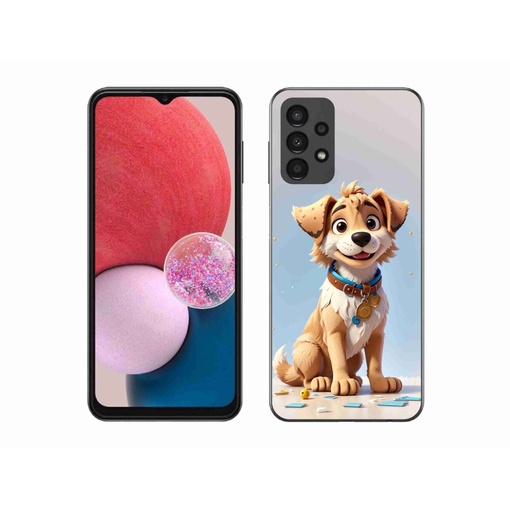 Gél borítás mmCase Samsung Galaxy A13 4G - rajzfilm kölyökkutyához