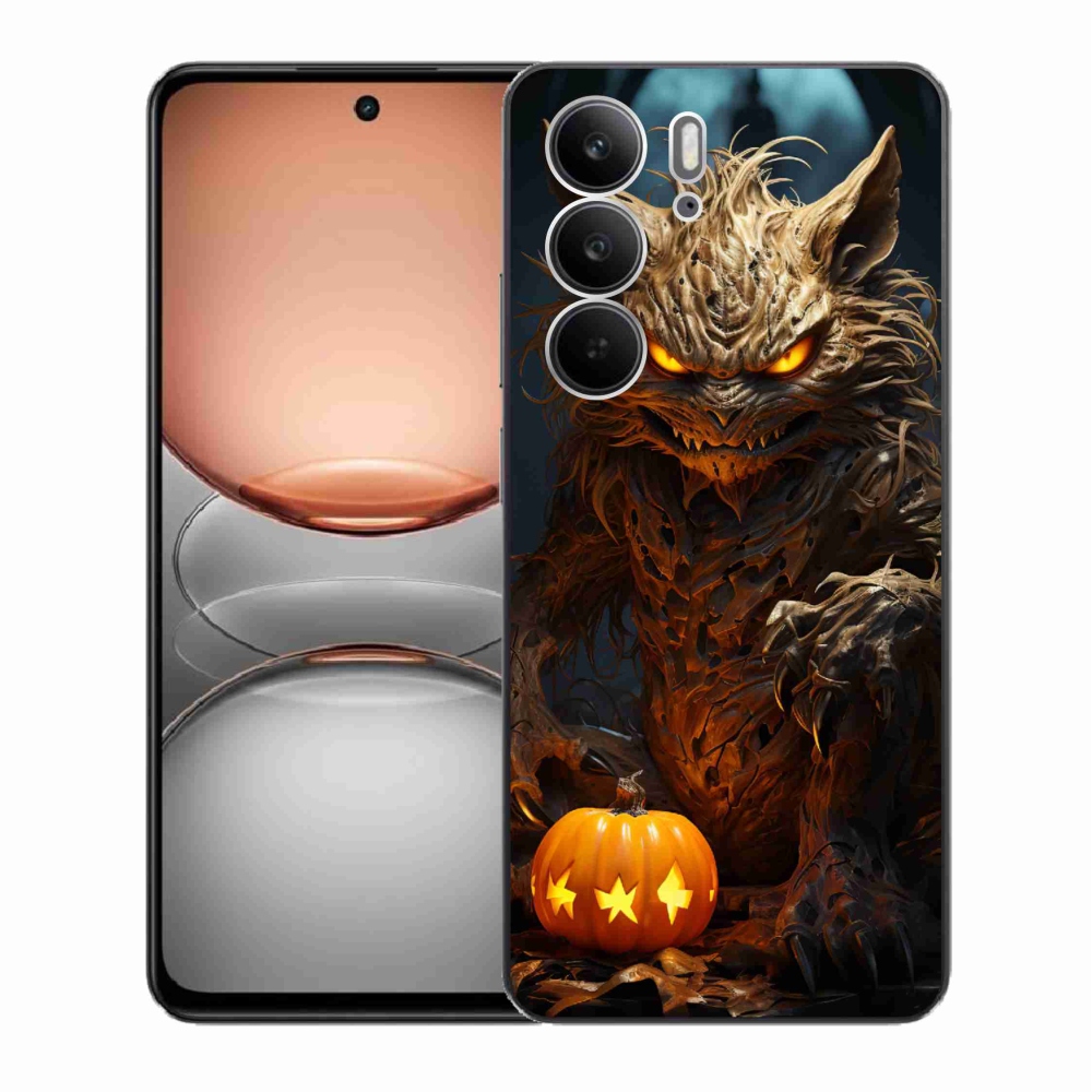 Gél borítás mmCase a Realme C75 készülékhez - Halloween szörnyeteg