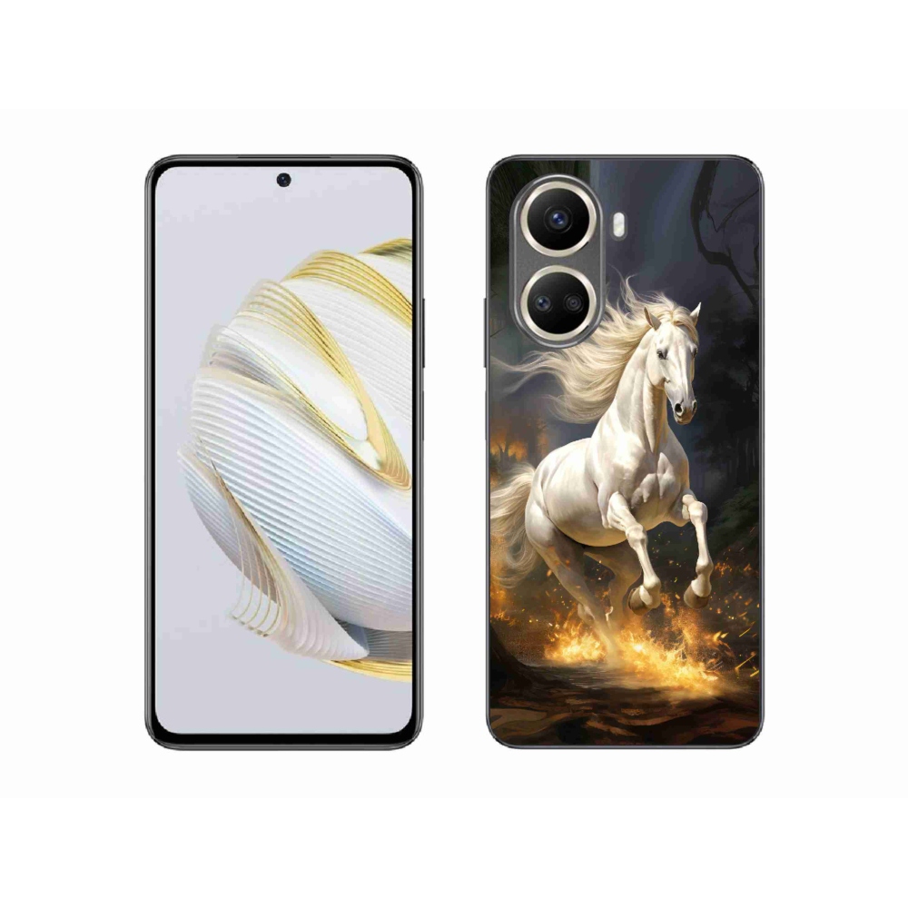 Gél borítás mmCase a Huawei Nova 10 SE-hez - fehér ló 2