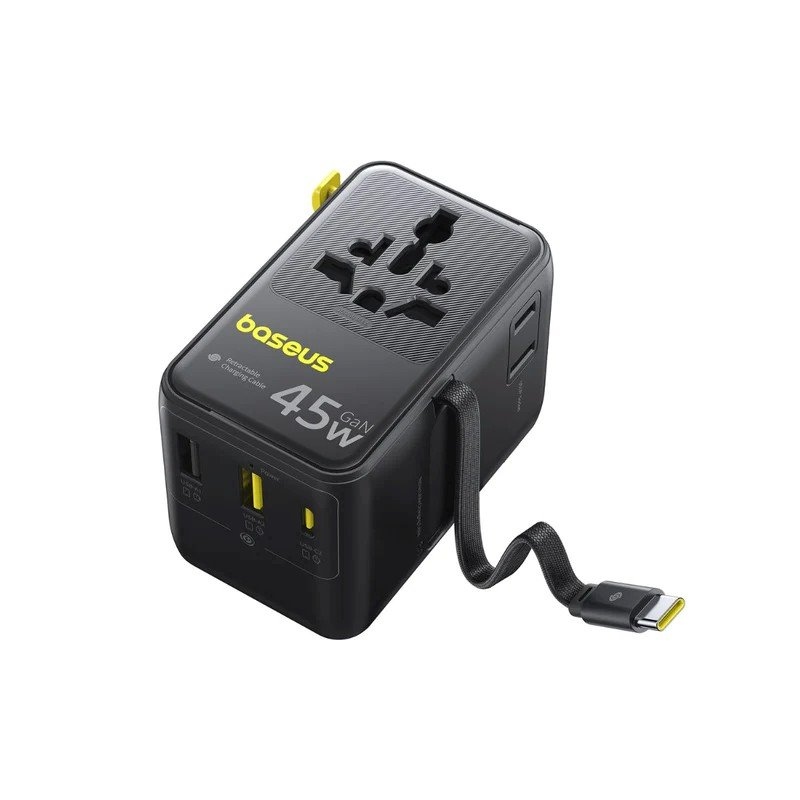Baseus PicoGo AG11 gyors univerzális 45W-os utazási töltő Cosmic Black