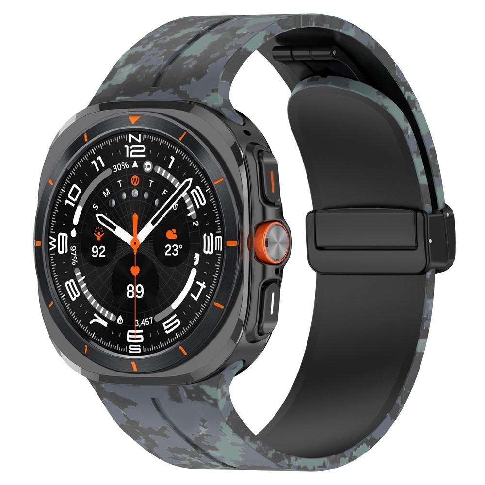 Camouf szilikon karkötő a Samsung Galaxy Watch Ultra (2025) 47 mm-es modellhez – fekete