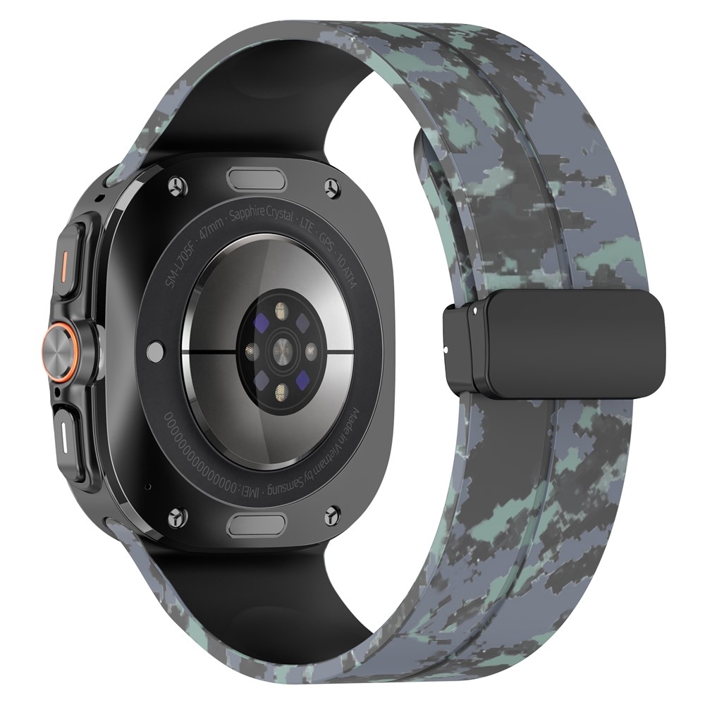 Camouf szilikon karkötő a Samsung Galaxy Watch Ultra (2025) 47 mm-es modellhez – fekete