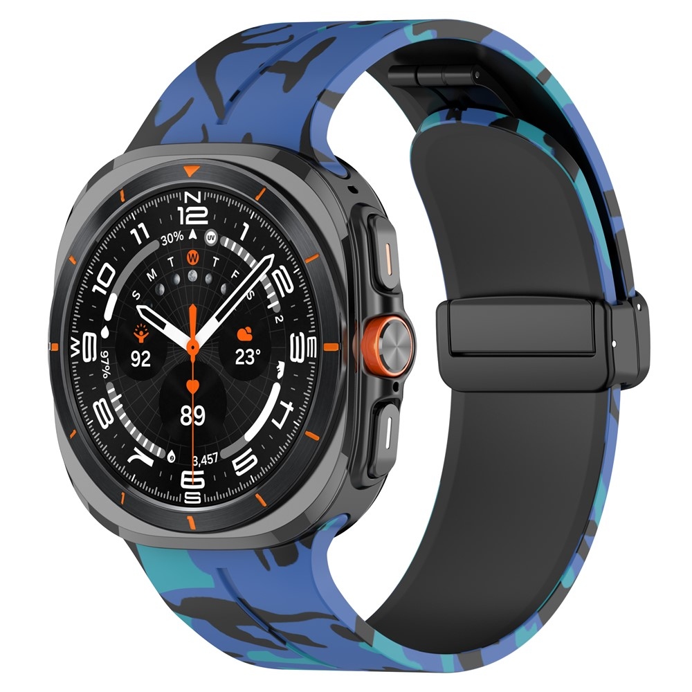 Camouf szilikon karkötő a Samsung Galaxy Watch Ultra (2025) 47 mm-es modellhez – kék