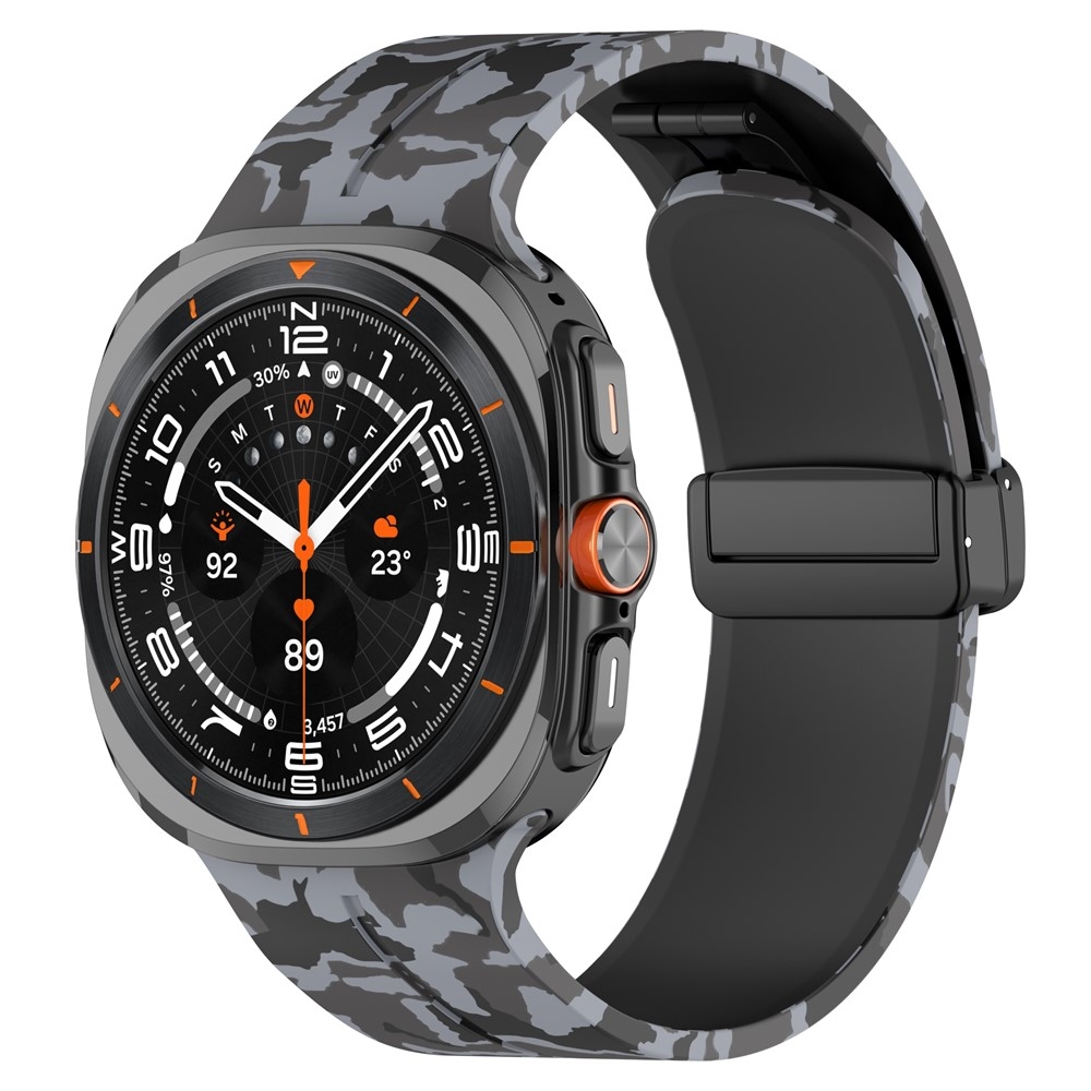 Camouf szilikon karkötő a Samsung Galaxy Watch Ultra (2025) 47 mm-es modellhez – szürke