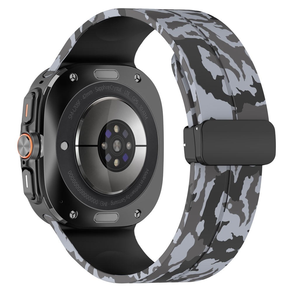 Camouf szilikon karkötő a Samsung Galaxy Watch Ultra (2025) 47 mm-es modellhez – szürke